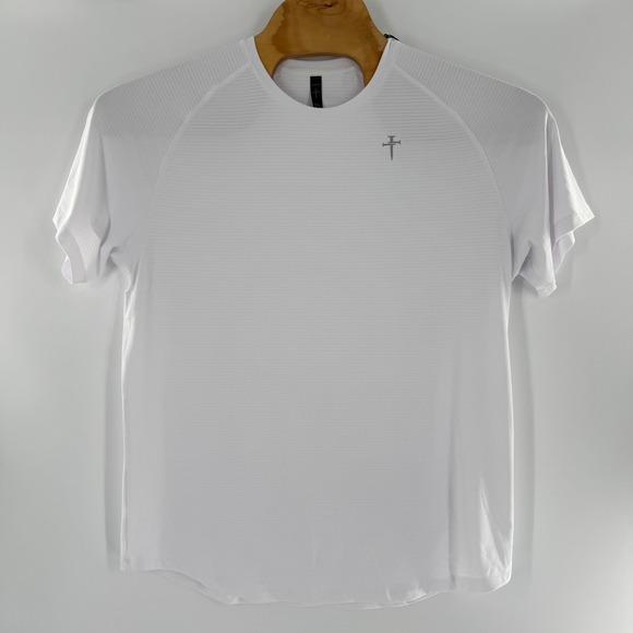Three Nails Other - Three Nails Mens White Cross Logo Activewear Training T-Shirt XL NWT